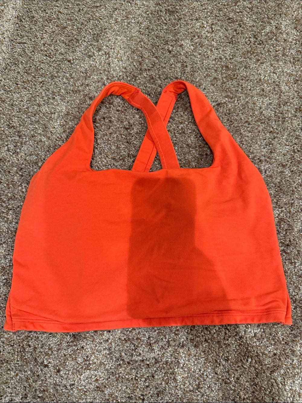 Old Navy Bright Orange Cross-Back Sports Bralette